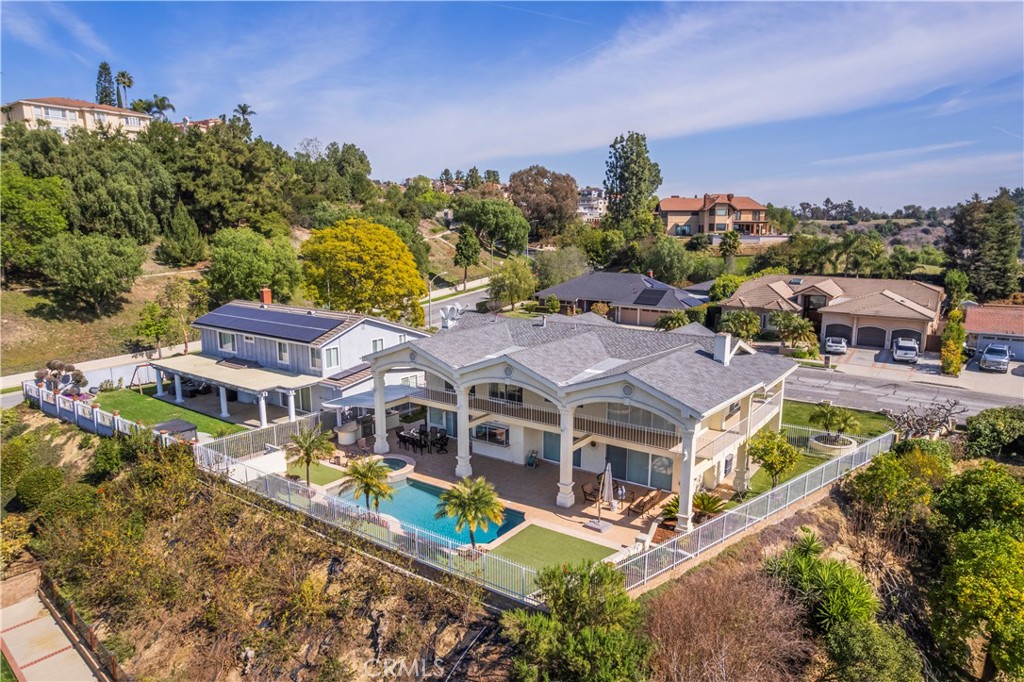 8213 Seranata Drive Whittier, CA 90603 - Photo 61 of 64 an aerial view of a house with a big yard