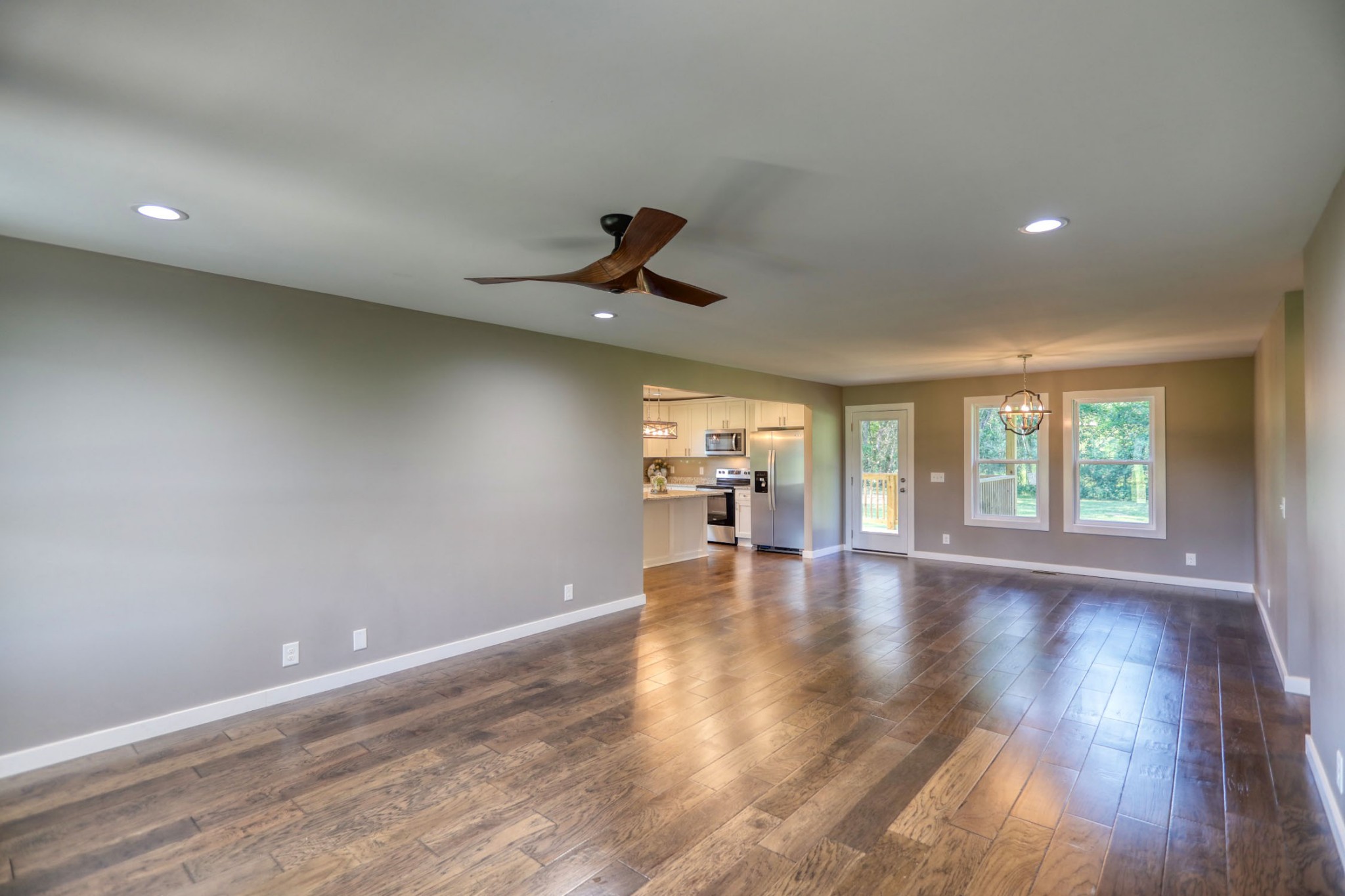 120 Vantrease Road Cottontown, TN 37048 - Photo 7 of 31 a view of empty room with wooden floor and fan