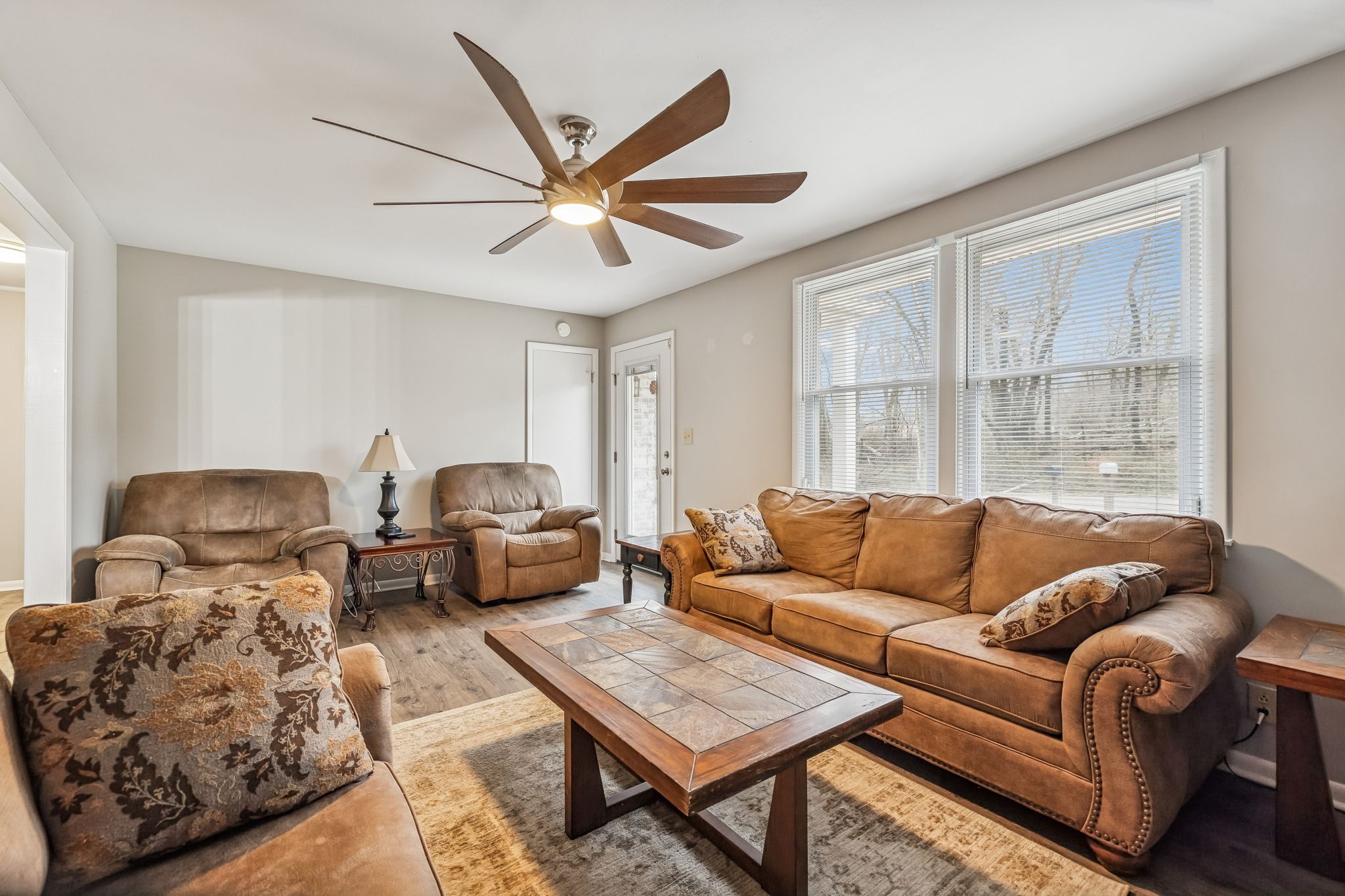 8871 Pinewood Road Lyles, TN 37098 - Photo 7 of 35 a living room with furniture and a large window