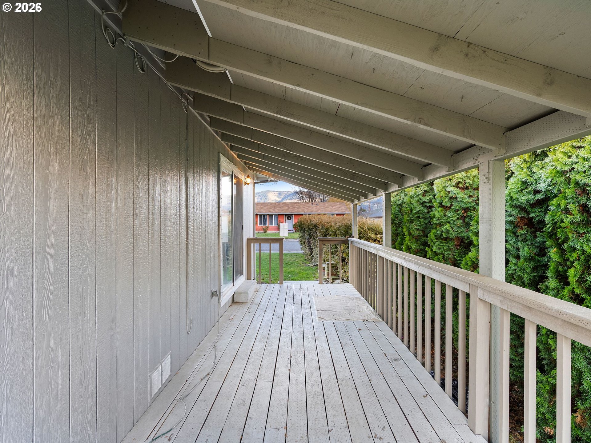 3220 Midway Road Hood River, OR 97031 - Photo 27 of 39 a view of a balcony with wooden floor