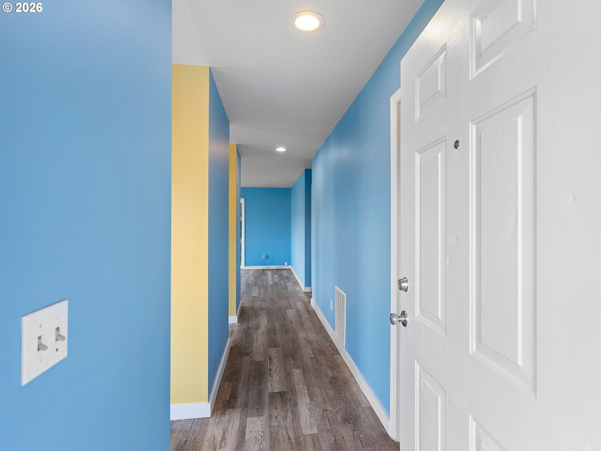 3220 Midway Road Hood River, OR 97031 - Photo 32 of 39 a view of a hallway with wooden floor