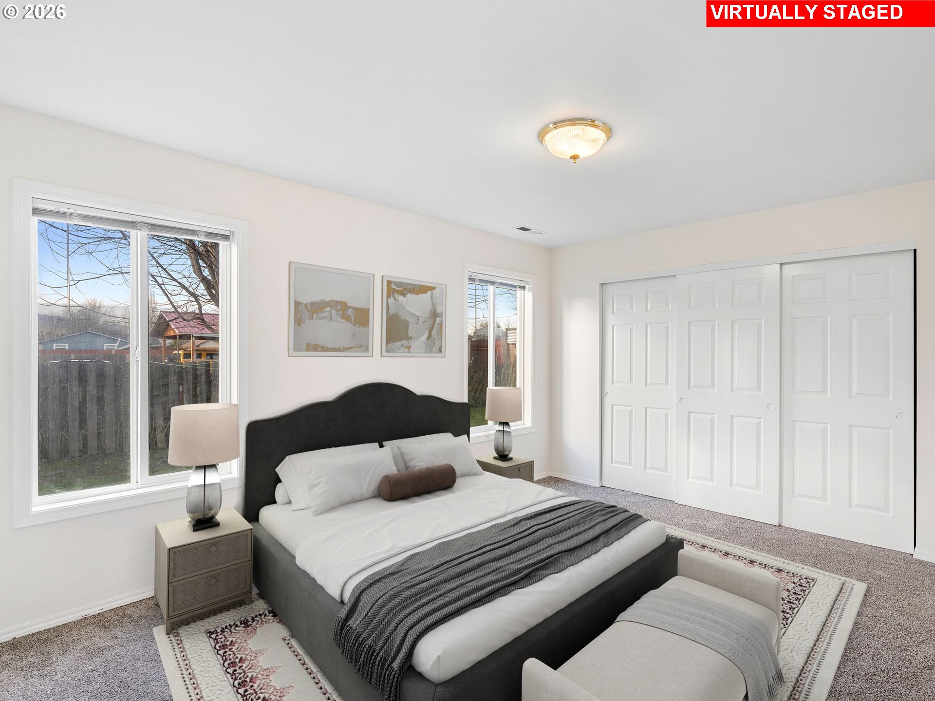 3220 Midway Road Hood River, OR 97031 - Photo 39 of 39 a bedroom with a bed and a window