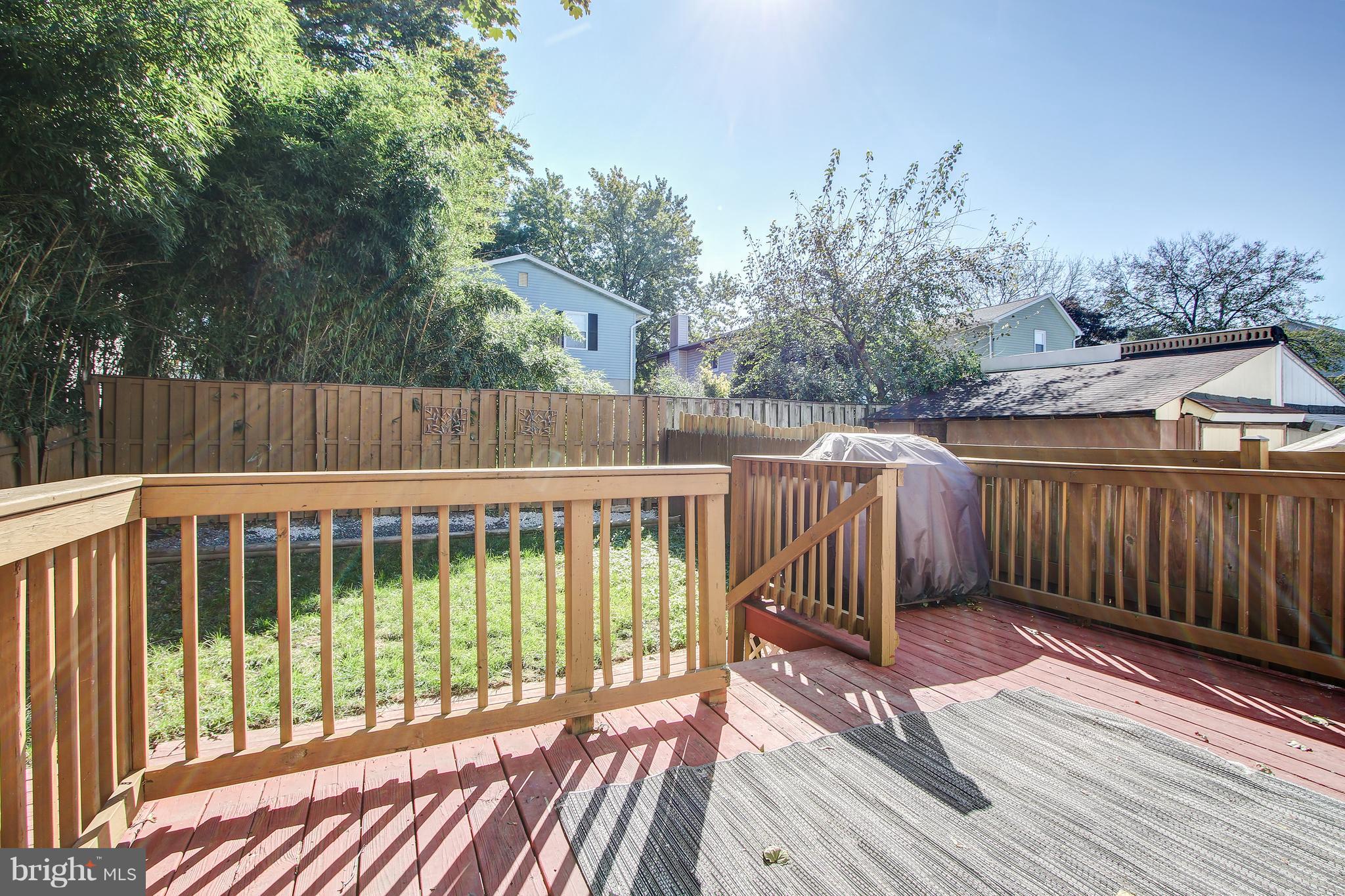 3605 Hineline Road Baltimore, MD 21229 - Photo 29 of 33 Backyard deck right outside of kitchen