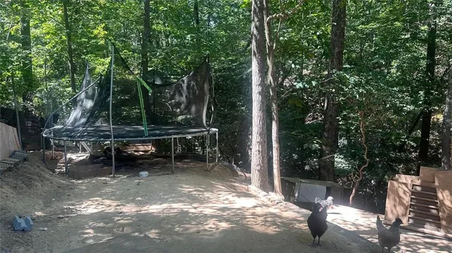 a view of a chairs and tables in the patio