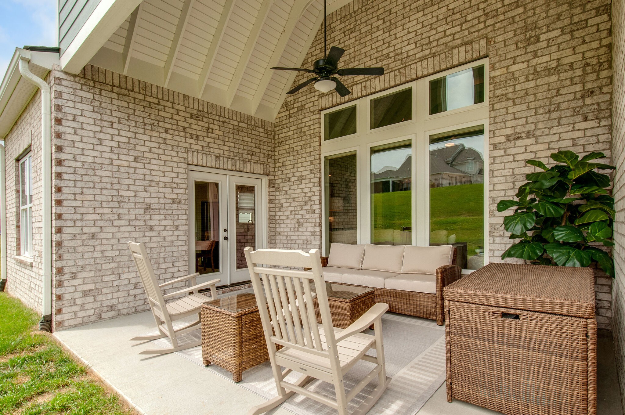 64 Haystack Way Mount Juliet, TN 37122 - Photo 38 of 41 a view of a patio with couches table and chairs and potted plants