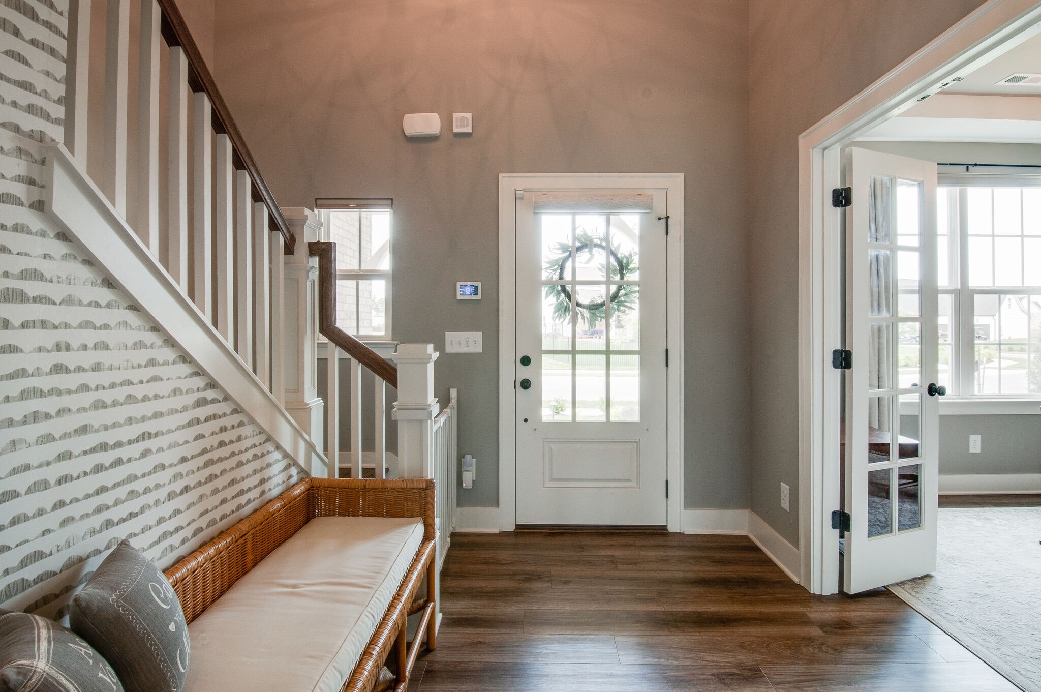 64 Haystack Way Mount Juliet, TN 37122 - Photo 6 of 41 a view of an entryway with wooden floor and stairs