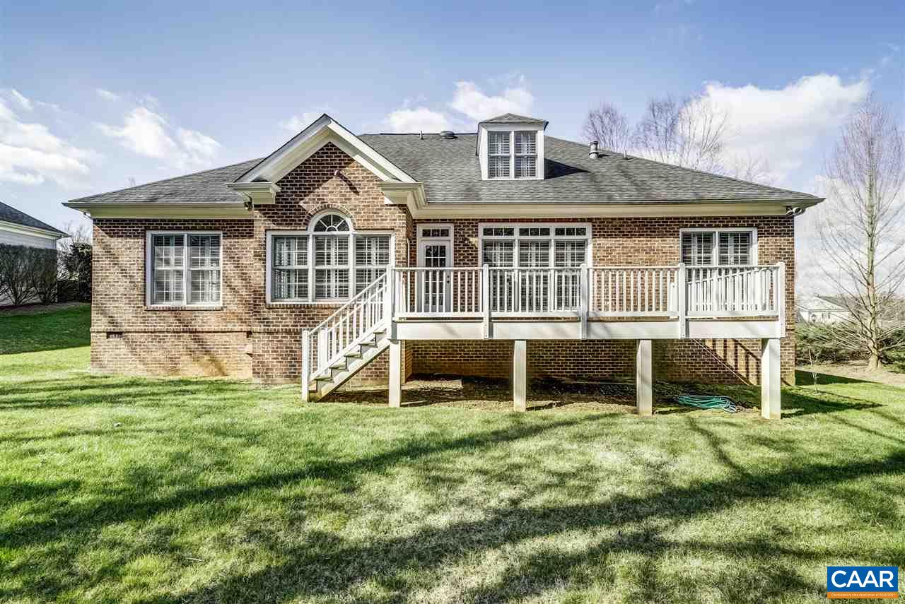 3398 Darby Road Keswick, VA 22947 - Photo 45 of 50 a front view of a house with a yard and garage