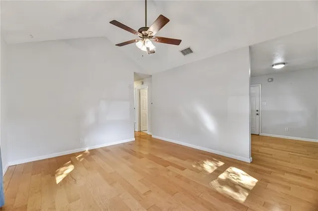 a view of an empty room