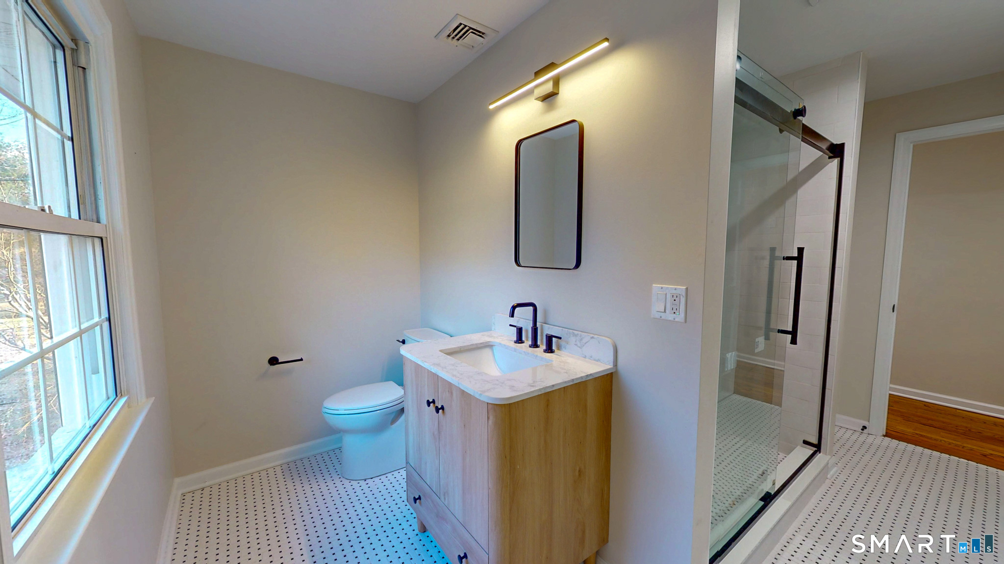 12 Werf Drive Redding, CT 06896 - Photo 19 of 40 a bathroom with a sink toilet and shower