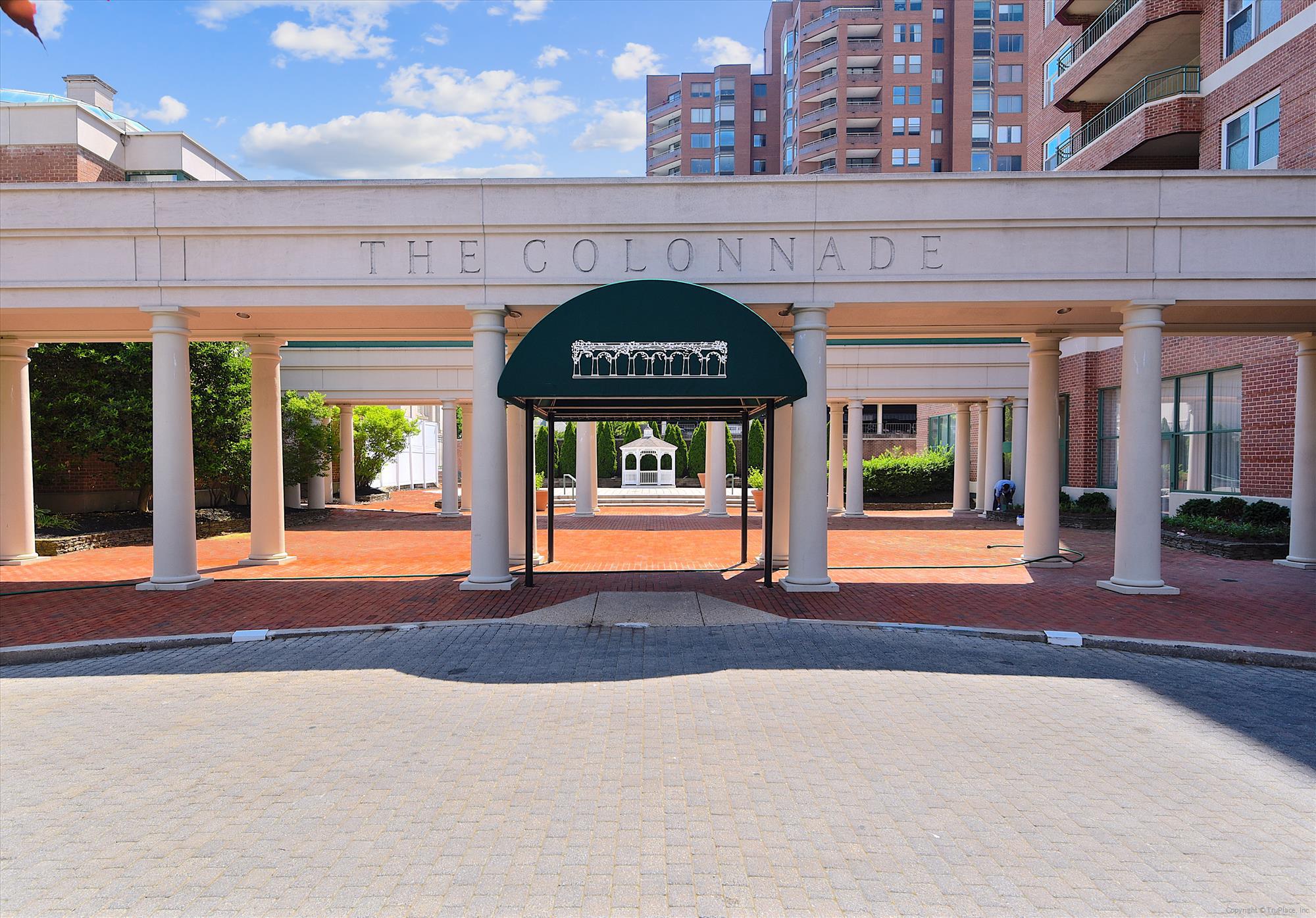 a view of entrance of the building