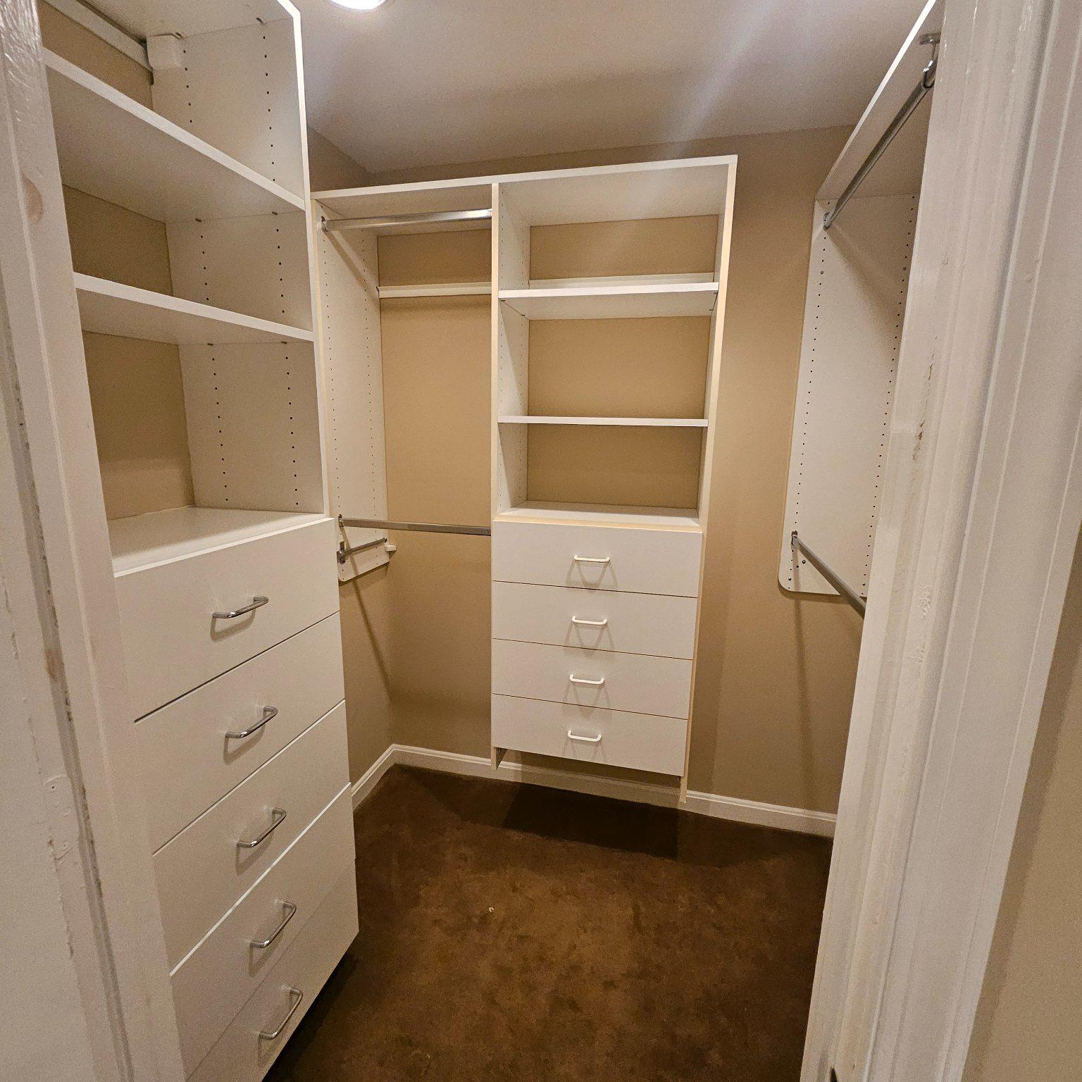 3801 Canterbury Road, Unit 611 Baltimore, MD 21218 - Photo 6 of 32 a view of an empty walk in closet