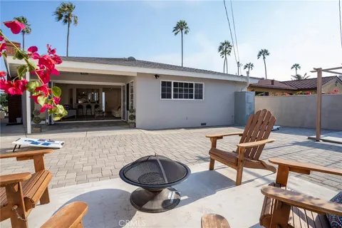 a outdoor living space with furniture