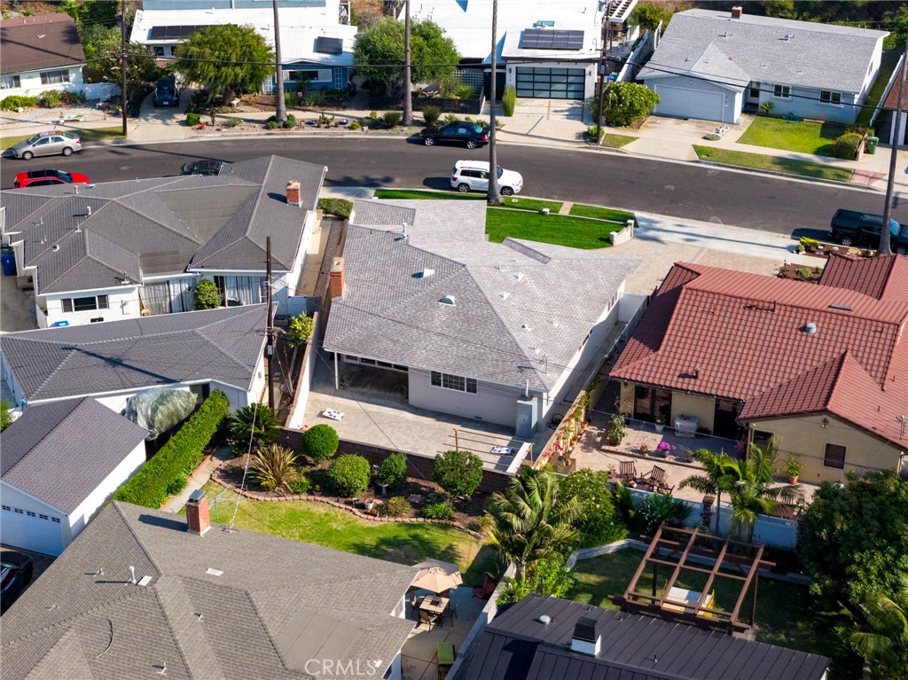1718 West 27th Street San Pedro, CA 90732 - Photo 41 of 42 an aerial view of a house with a garden and a sitting area
