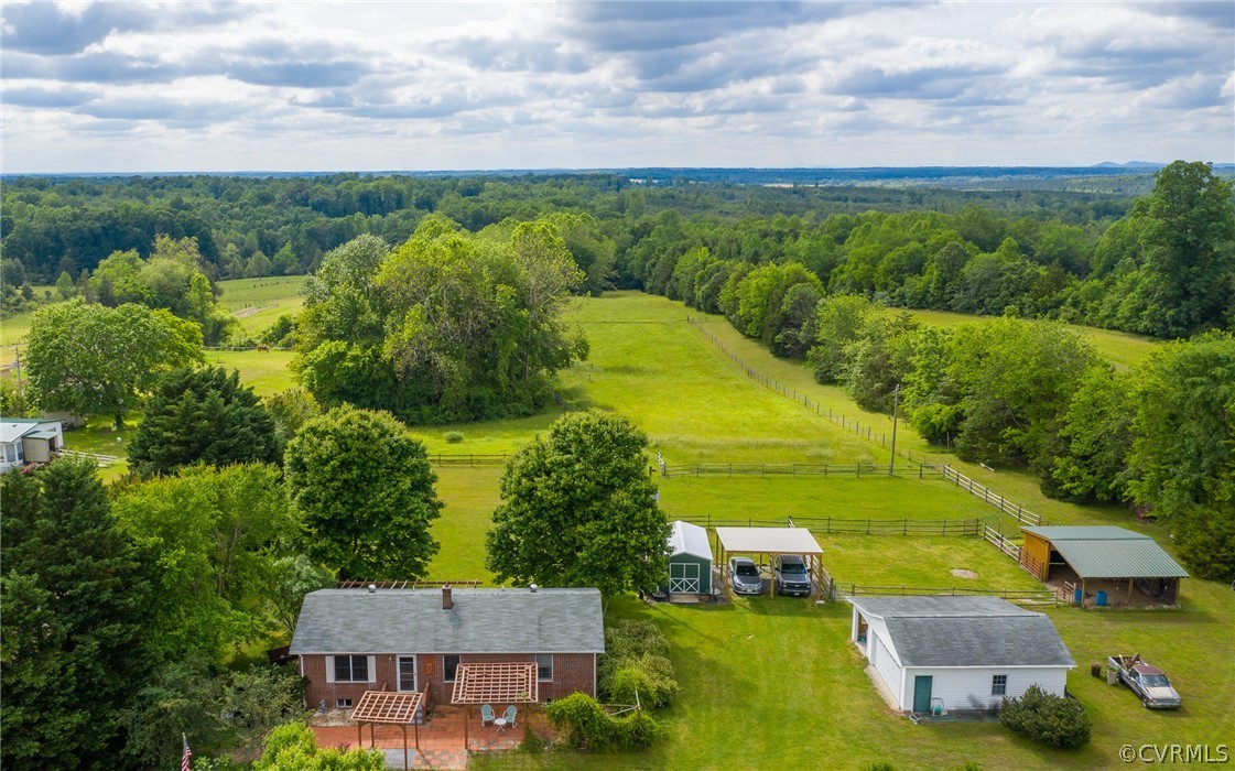 2763 Lockett Road Rice, VA 23966 - Photo 1 of 49 an aerial view of a house with a garden