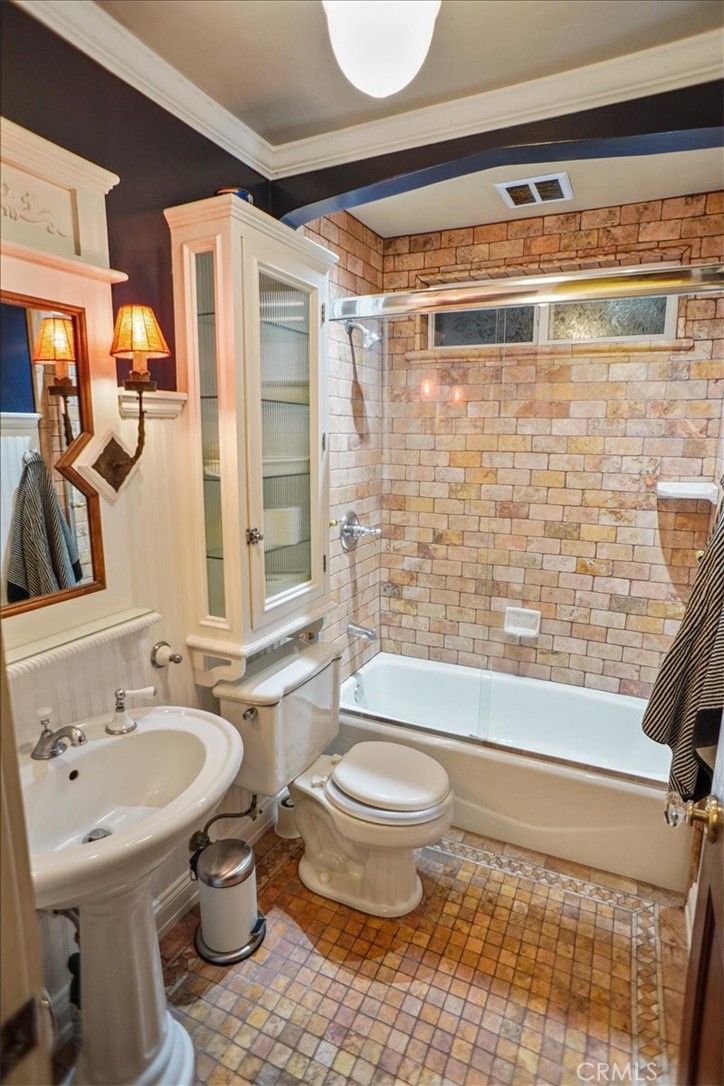 25326 Avenida Cappela Valencia, CA 91355 - Photo 18 of 48 a bathroom with a sink toilet and shower