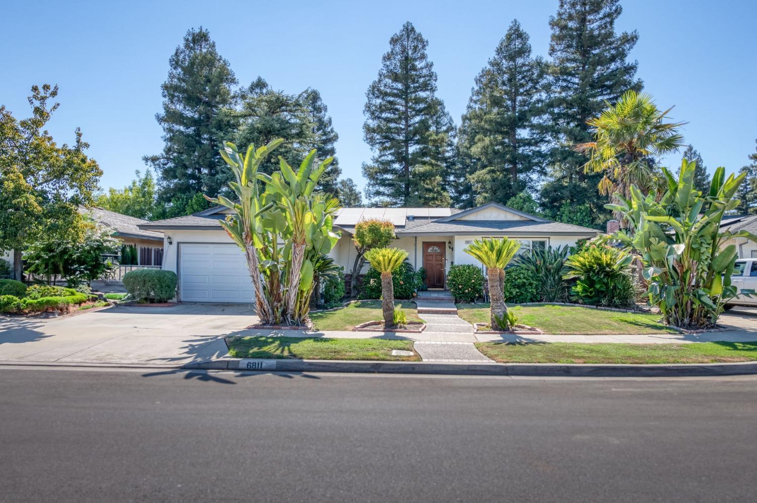 a view of outdoor space with garden