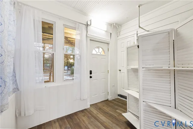 a view of front door