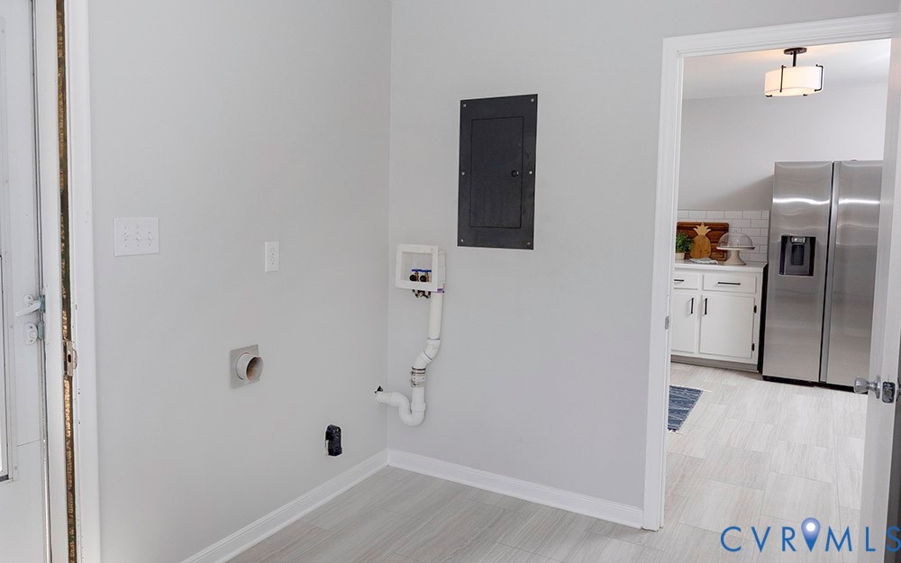 7397 Ewell Road Mechanicsville, VA 23111 - Photo 12 of 42 Washroom with electric panel and hookup for a wash
