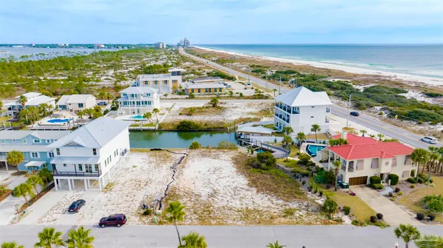 a view of a city with an ocean
