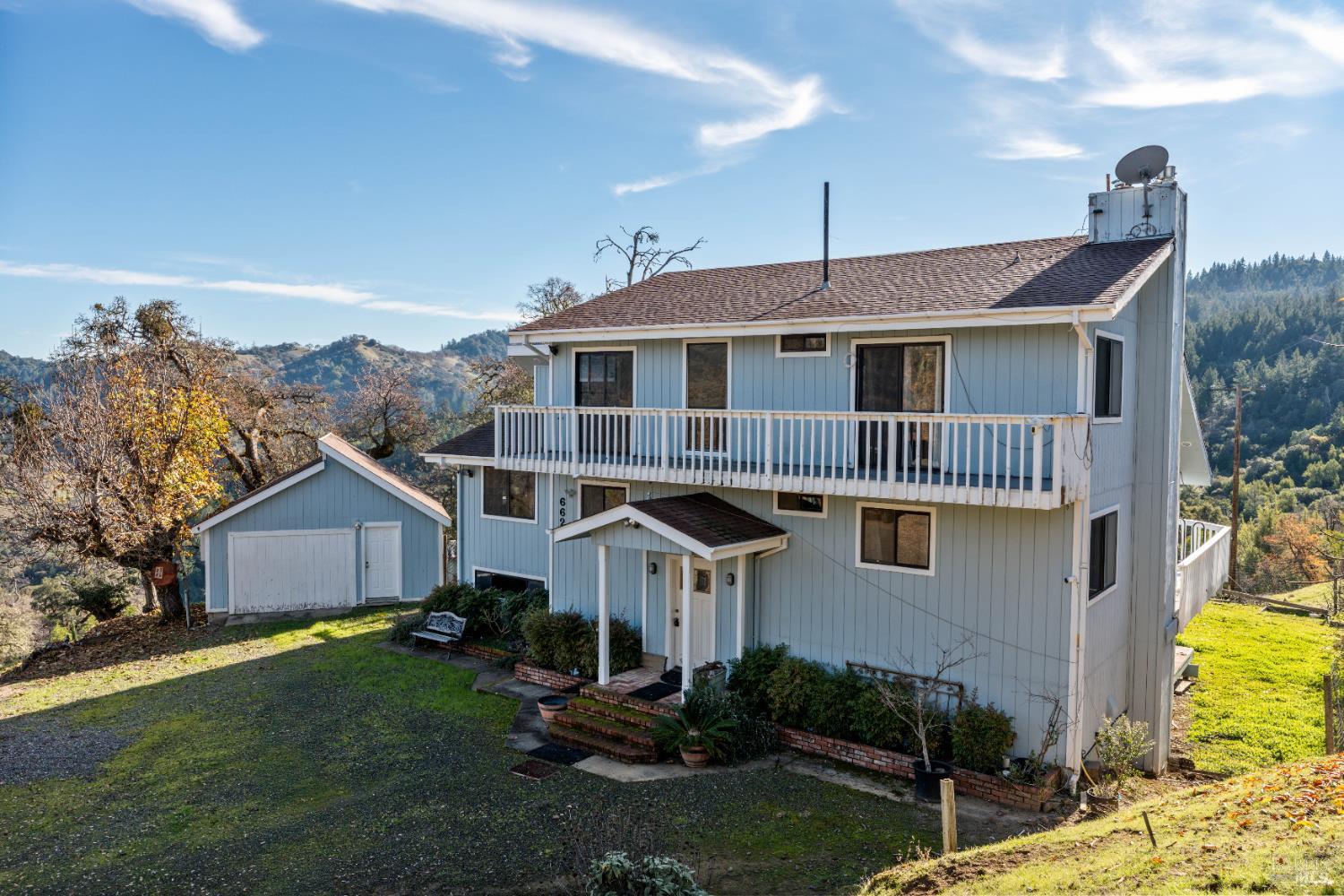 6620 Robinson Creek Road Ukiah, CA 95482 - Photo 2 of 47 Front of House taken from on hill