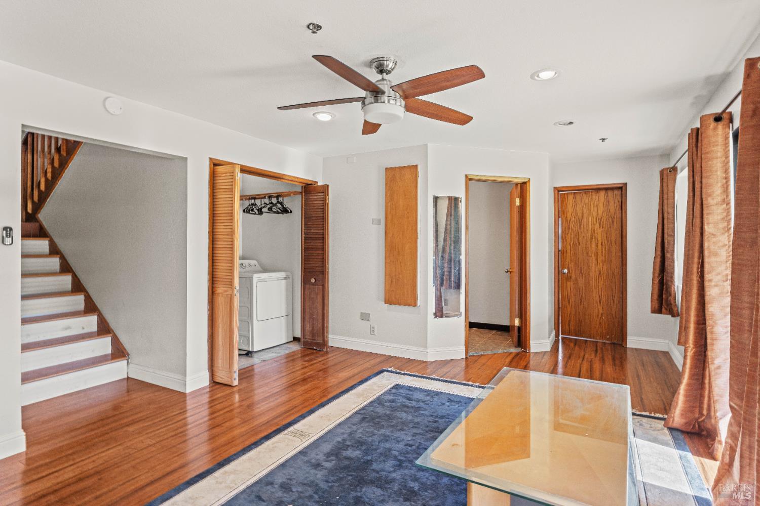 6620 Robinson Creek Road Ukiah, CA 95482 - Photo 26 of 47 a living room with wooden floor and furniture