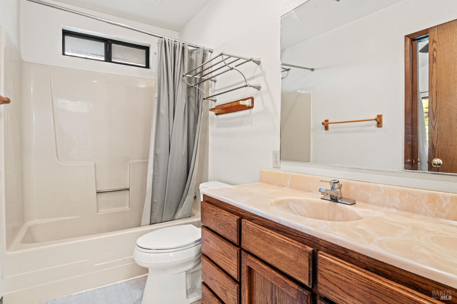 6620 Robinson Creek Road Ukiah, CA 95482 - Photo 29 of 47 a bathroom with a sink a toilet and shower