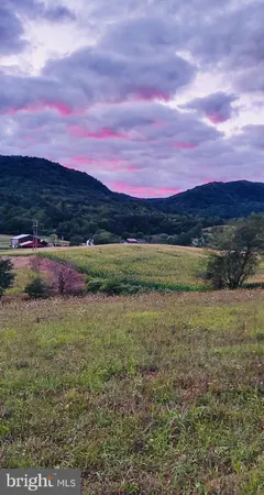 a view of patio and mountain view