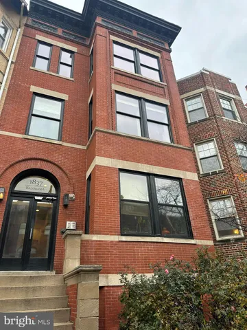 a front view of a building