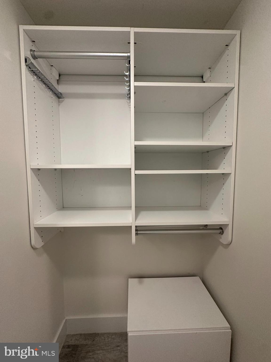 1837 Kalorama Road Northwest, Unit B Washington, DC 20009 - Photo 15 of 45 a view of walk in closet with empty racks