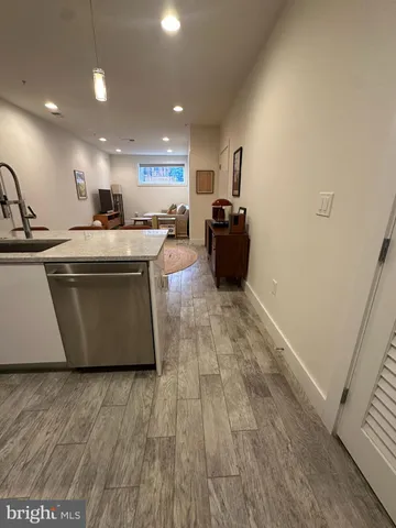 a view of a room with a furniture