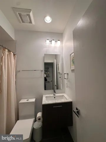 a white building in front of it