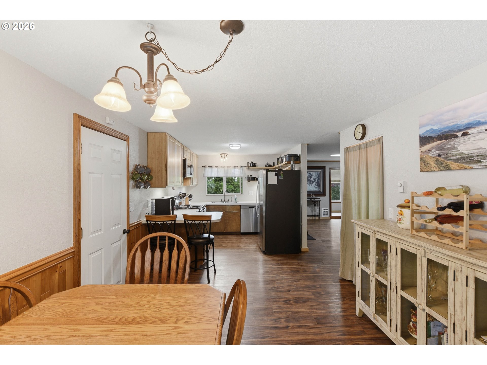 192 North Wood Ridge Road Coquille, OR 97423 - Photo 10 of 42 a view of a dining room with furniture