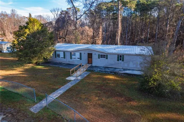 a aerial view of a house