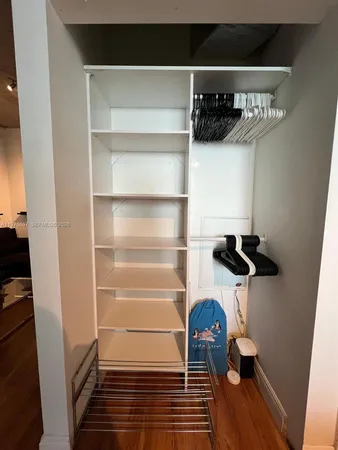 a view of walk in closet