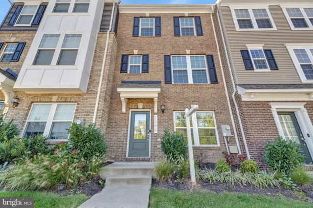 a front view of a multi story building