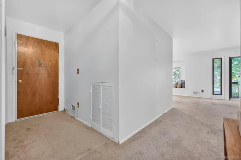 a view of a room with an empty room