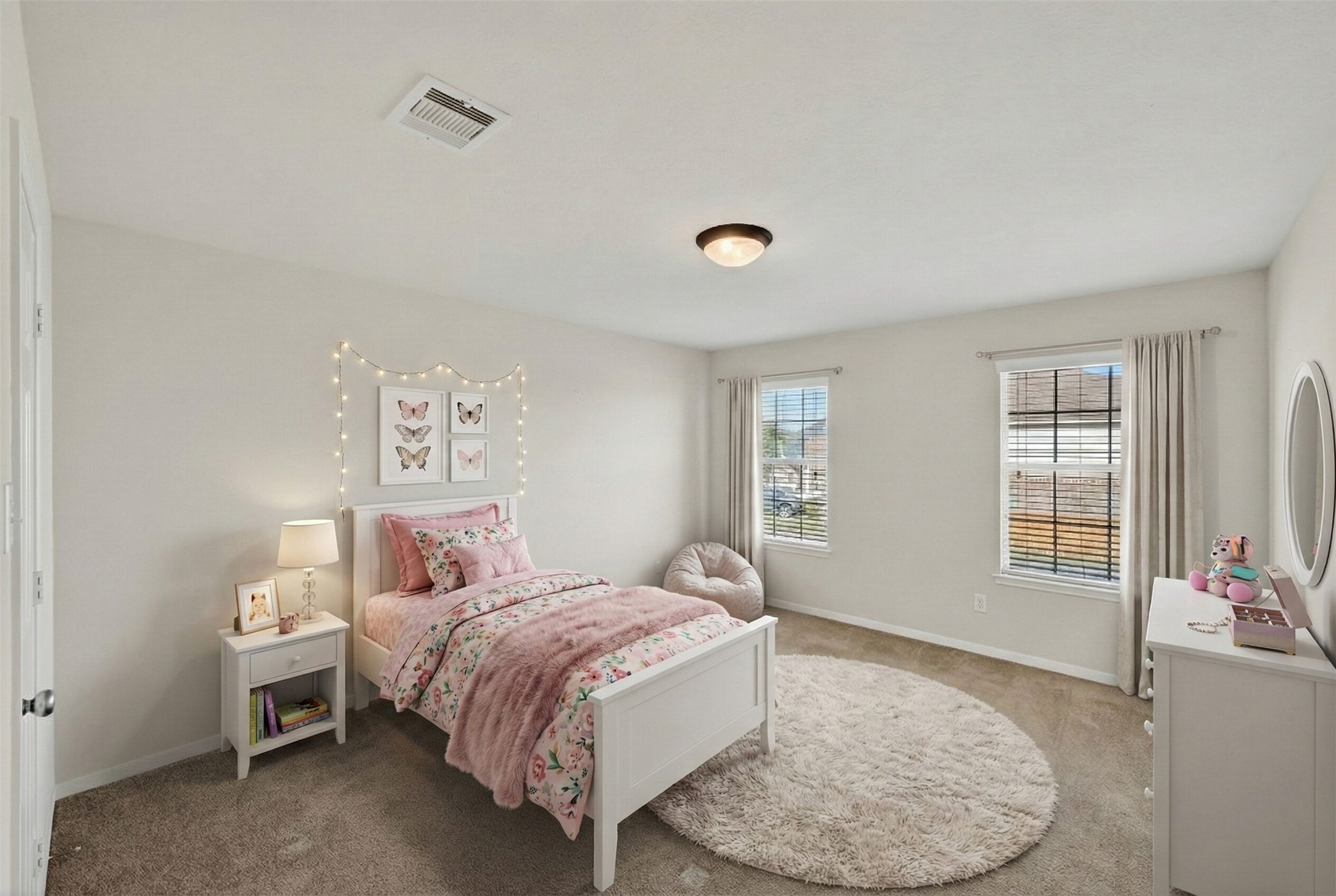14903 Hurst Point Lane Houston, TX 77049 - Photo 13 of 17 a bedroom with a bed and wooden floor