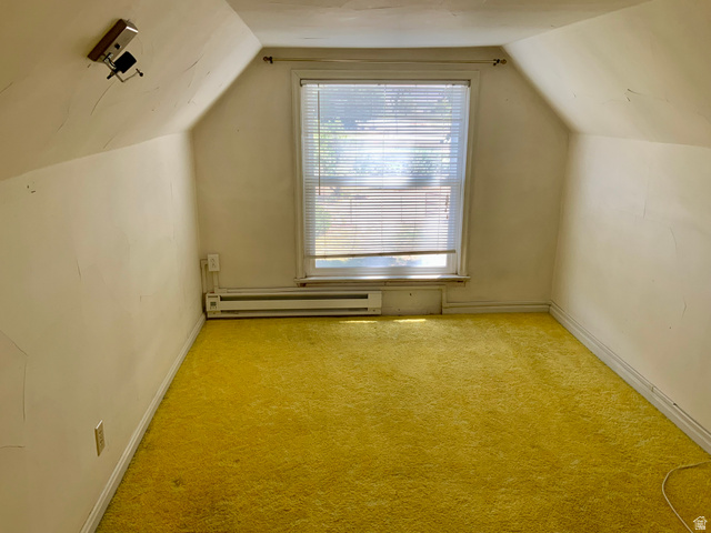 630 North Main Street Monroe, UT 84754 - Photo 28 of 63 Bonus room featuring carpet and a baseboard radiator