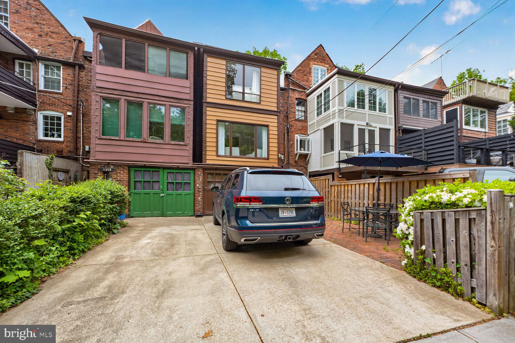 1605 44th Street Northwest Washington, DC 20007 - Photo 24 of 29 Rear Exterior with Driveway