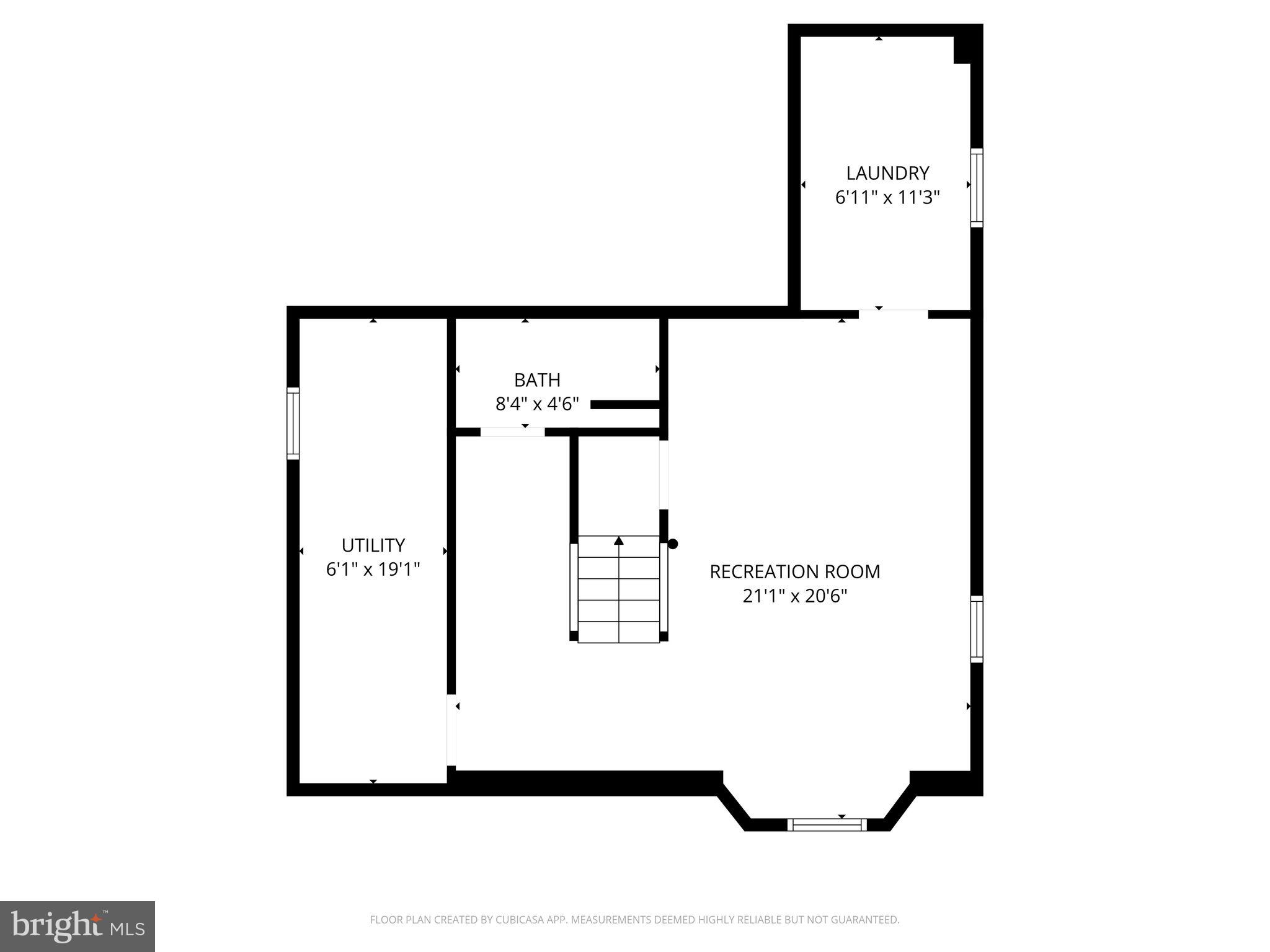 7422 Elizabeth Road Elkins Park, PA 19027 - Photo 34 of 35 Basement Floor Plan - Great Space