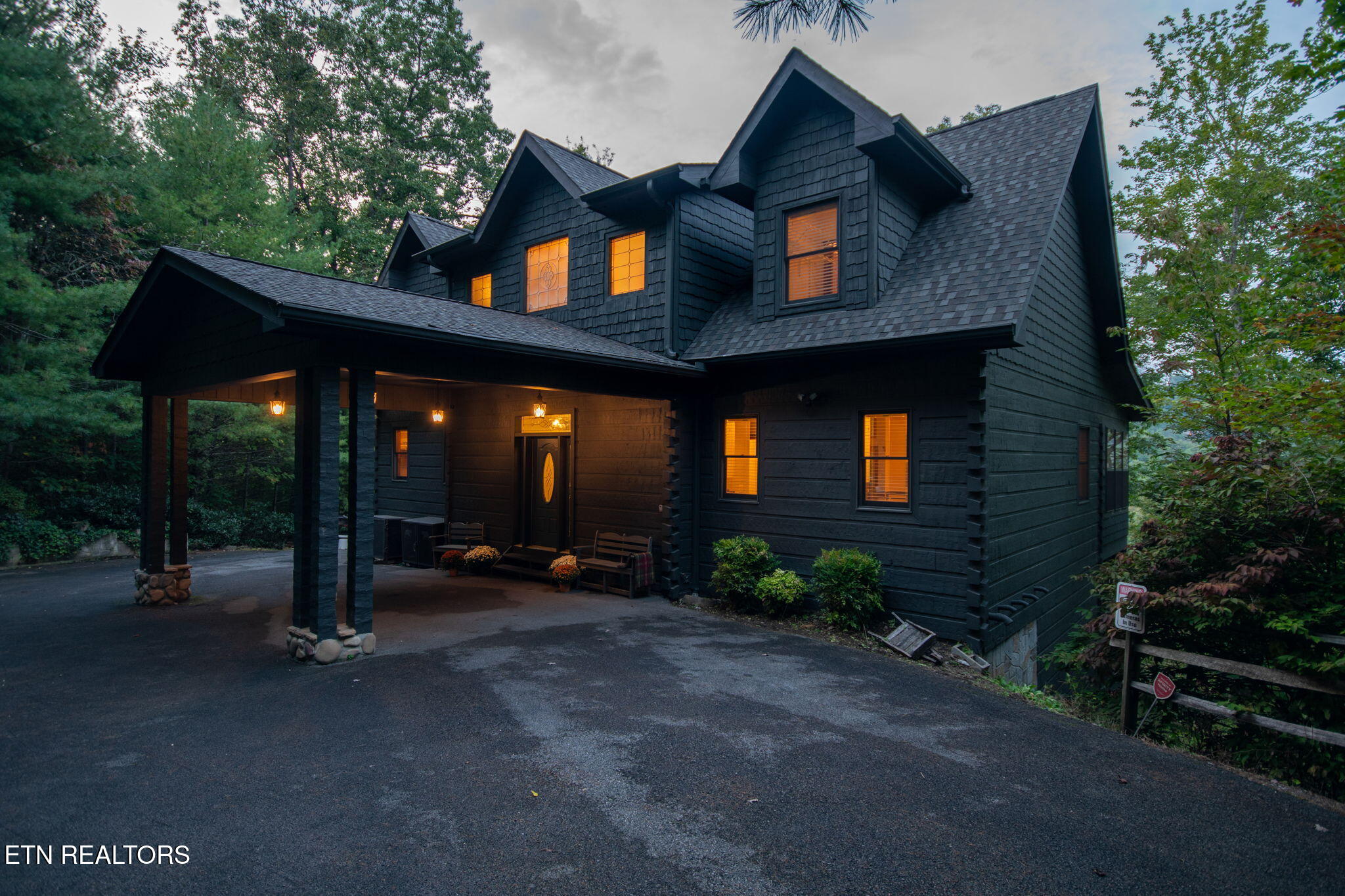 3148 Rocking Chair Lane Sevierville, TN 37862 - Photo 3 of 60 Front Elevation Evening