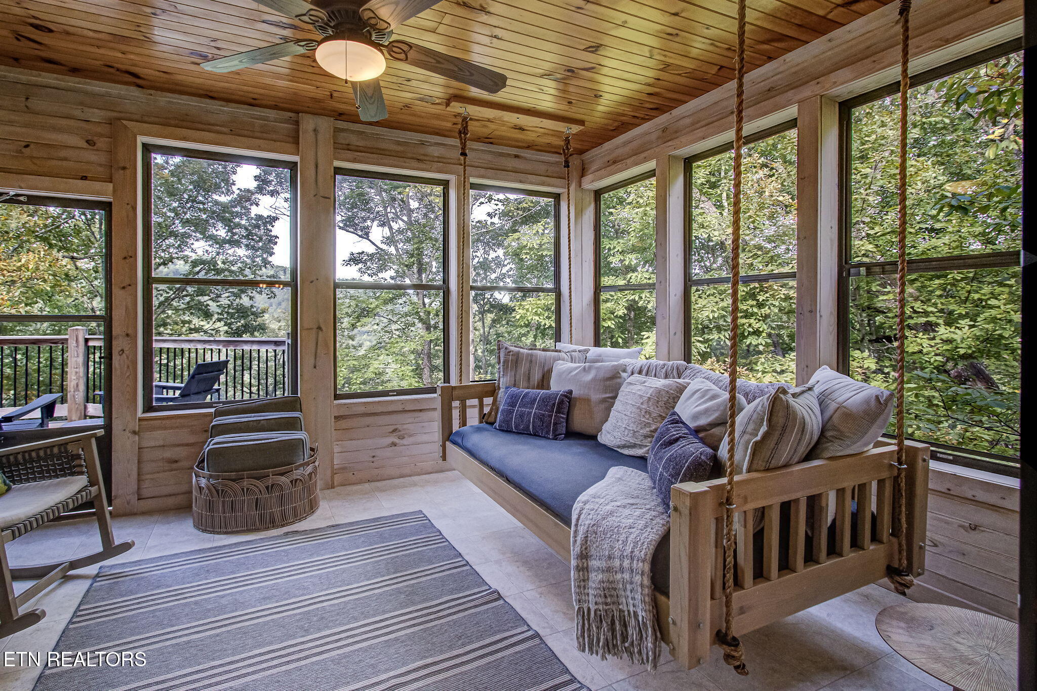 3148 Rocking Chair Lane Sevierville, TN 37862 - Photo 39 of 60 Cozy Screened Porch