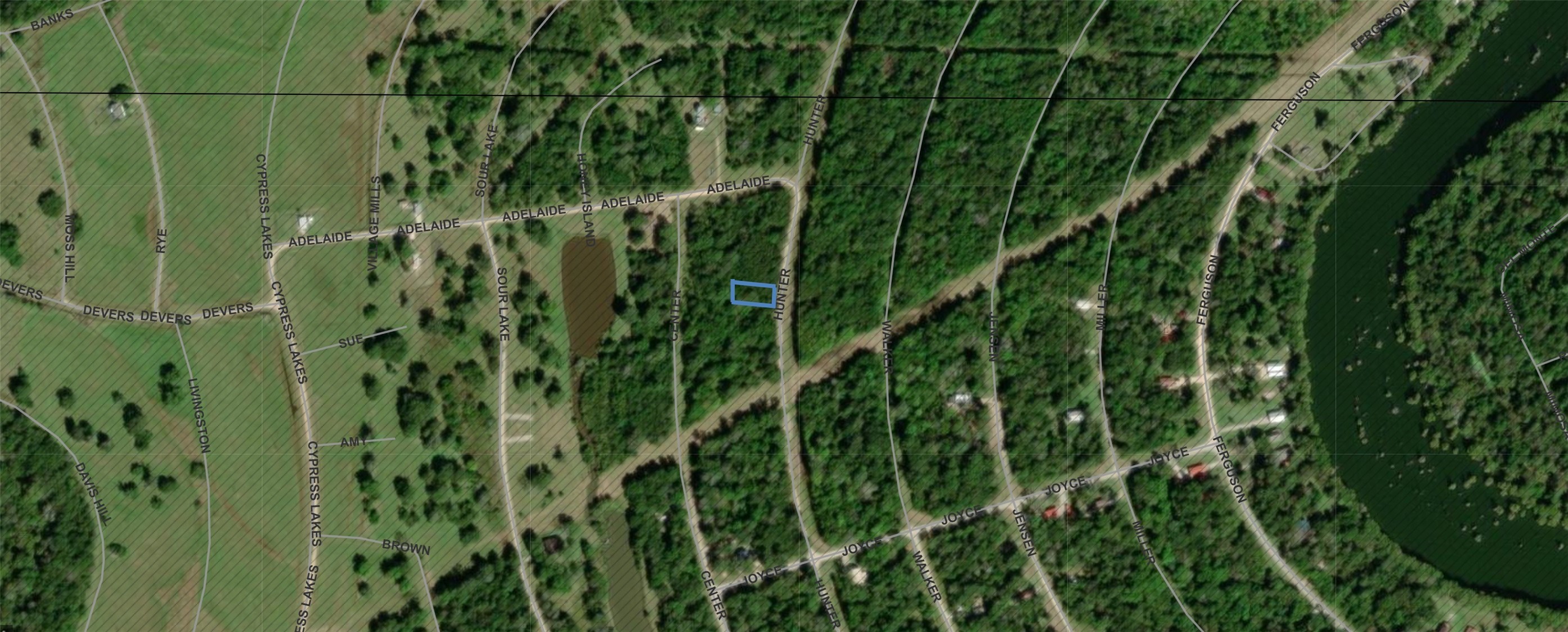 0 Hunter Dr Circle Cleveland, TX 77327 - Photo 5 of 9 aerial view of lot