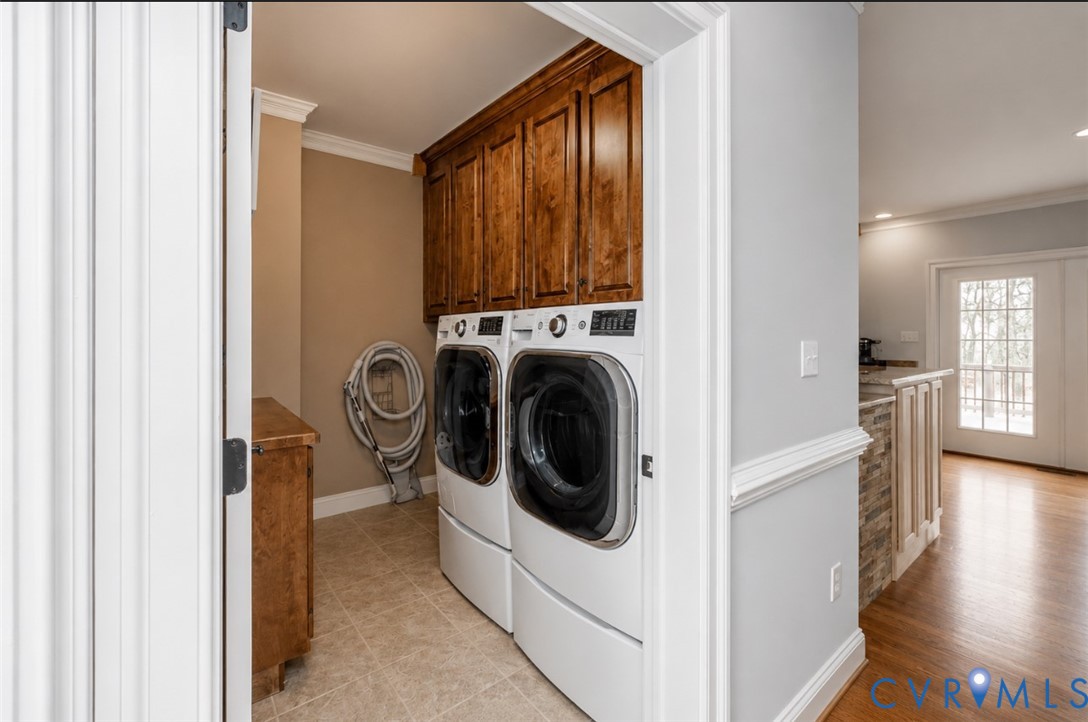 239 Jennings Road Cartersville, VA 23027 - Photo 18 of 26 Dedicated laundry space featuring ceramic tile flo