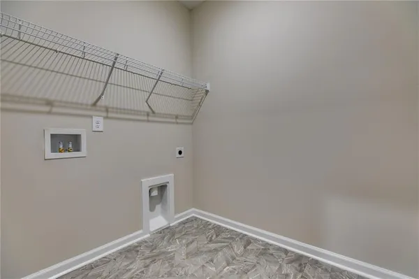 a view of gallery with windows