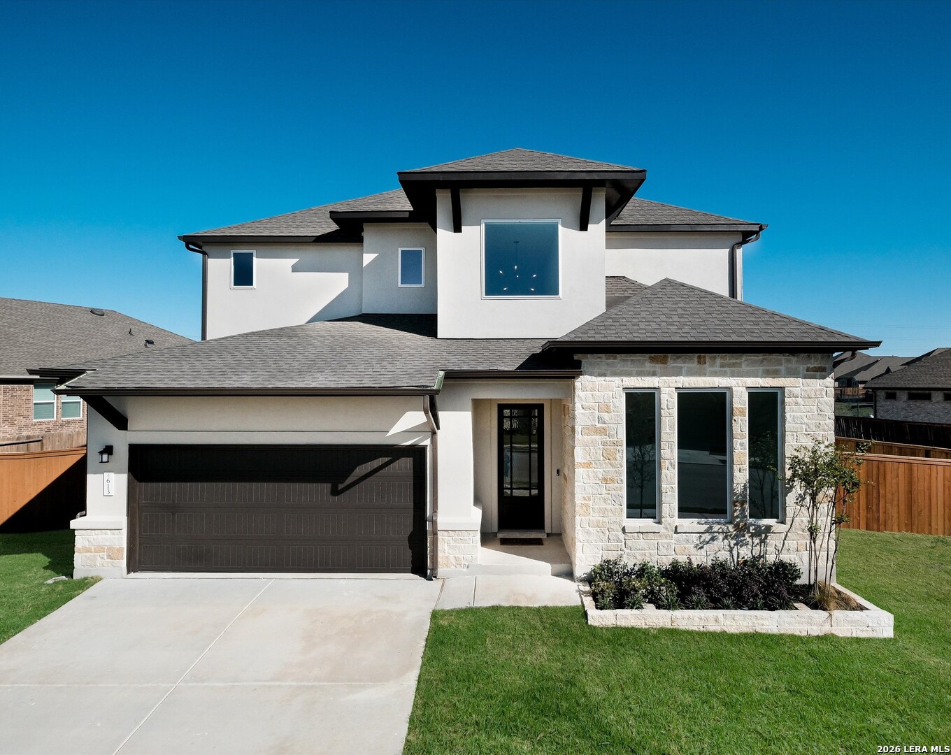613 Foxbrook Way Cibolo, TX 78108 - Photo 1 of 1 a front view of a house with a yard and porch