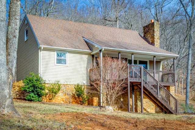 a house that has a tree in it