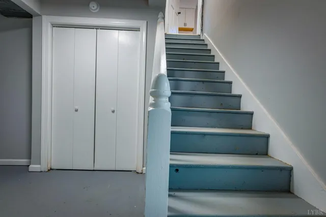 a view of a room with racks