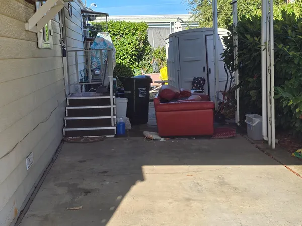 a view of outdoor space and patio