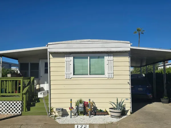 a front view of a house